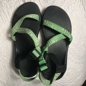 Chacos Green Single Strap